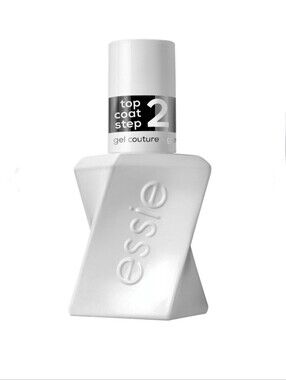 Essie Gel Couture Nail Polish, shiny top coat - clear